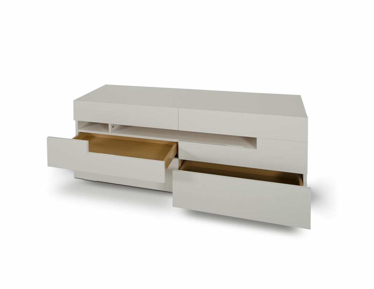 Modrest Ceres - Modern LED White Lacquer Dresser