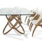 Modrest Mason & Lucas Modern Walnut Dining Set