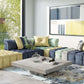 Divani Casa Dubai -  Modern Multicolored Fabric Modular Sectional Sofa