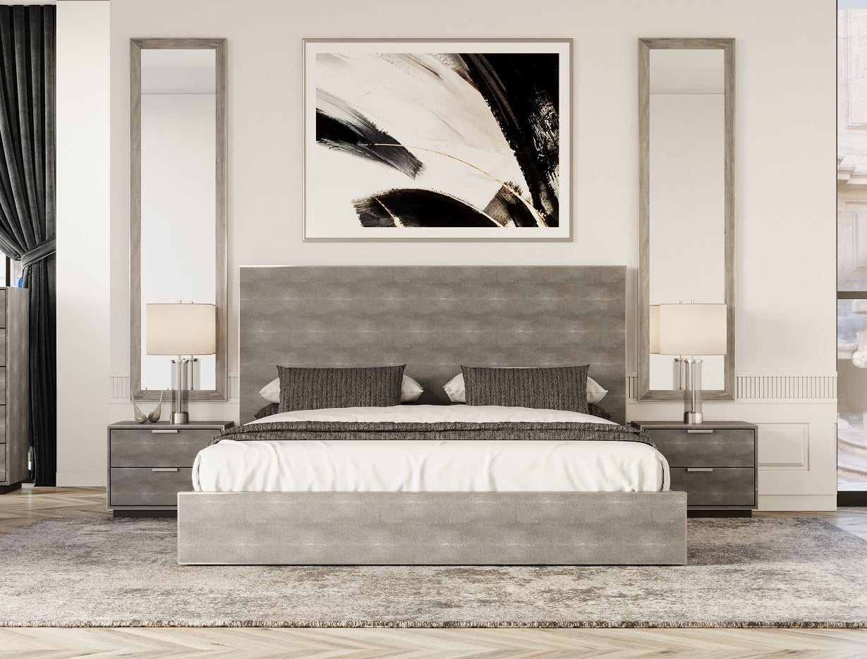 Modrest Dynasty - Modern Shagreen Bed