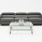 Divani Casa Maine Modern Grey Eco-Leather Sofa w/ Electric Recliners