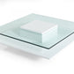 Modrest Emulsion - Modern White Glass Coffee Table