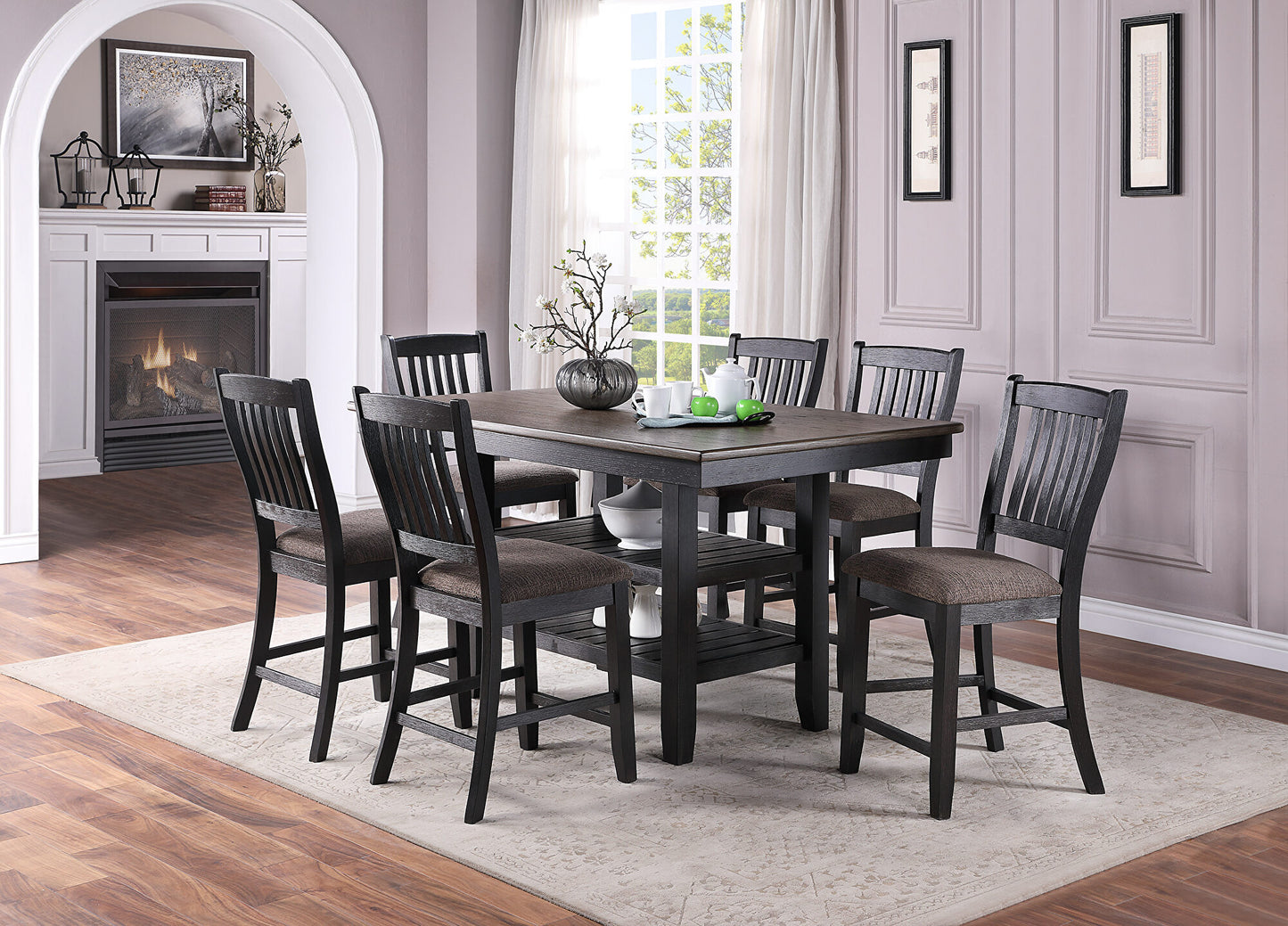 7pc Dining Set Regular or Counter Height