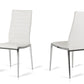 Libby - Modern White Leatherette Dining Chair (Set of 2)