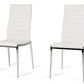 Libby - Modern White Leatherette Dining Chair (Set of 2)