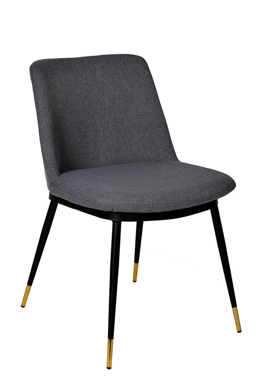 Modrest Batson Modern Grey Fabric Dining Chair (Set of 2)