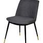 Modrest Batson Modern Grey Fabric Dining Chair (Set of 2)