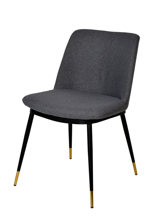 Modrest Batson Modern Grey Fabric Dining Chair (Set of 2)