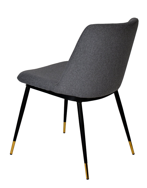 Modrest Batson Modern Grey Fabric Dining Chair (Set of 2)