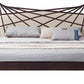 Modrest Prism Modern Brown & Beige Bonded Leather Bed