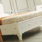 Modrest Monte Carlo - White Leatherette Modern Twin Bed with Crystals