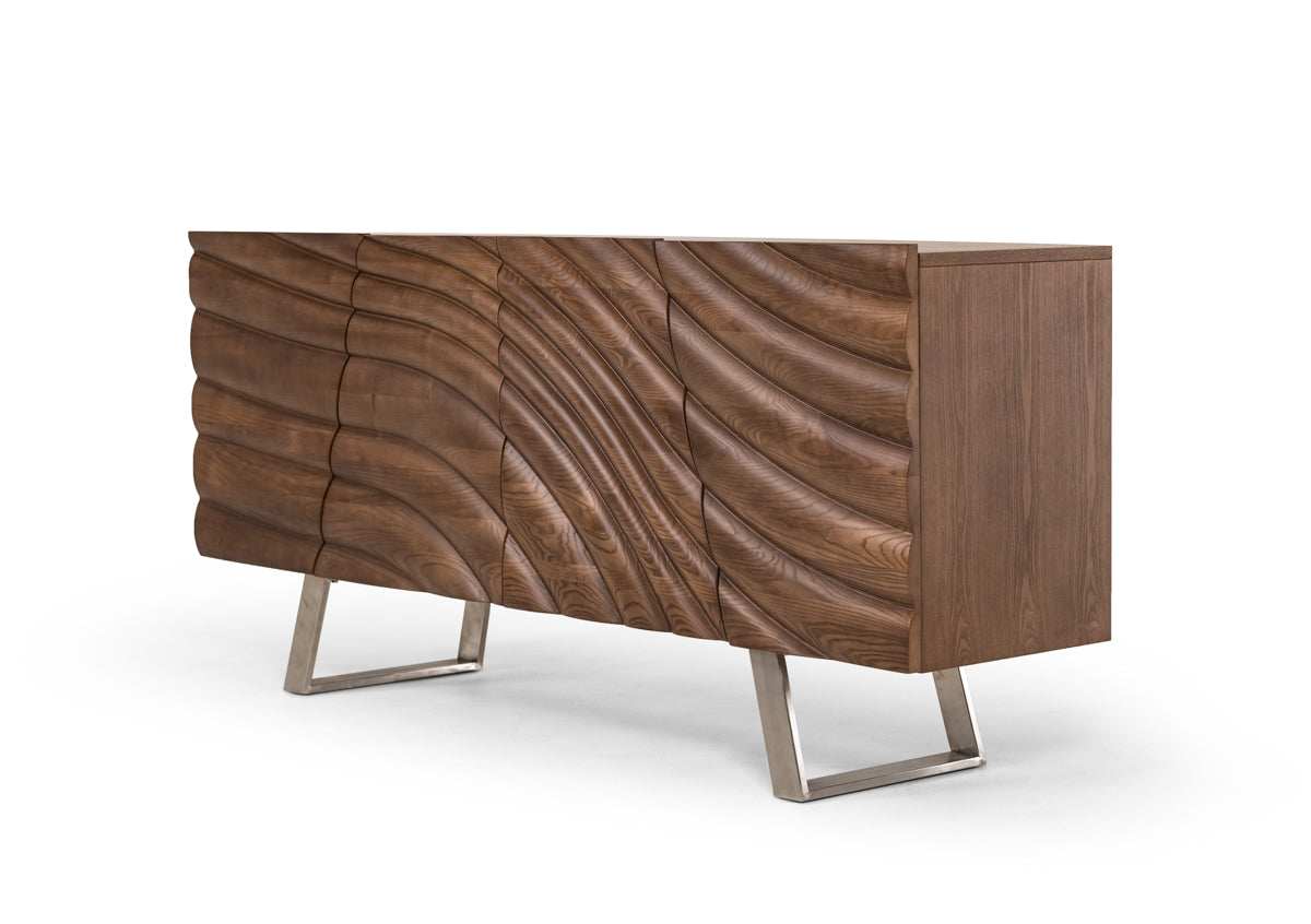 Modrest Finley Modern Walnut Buffet