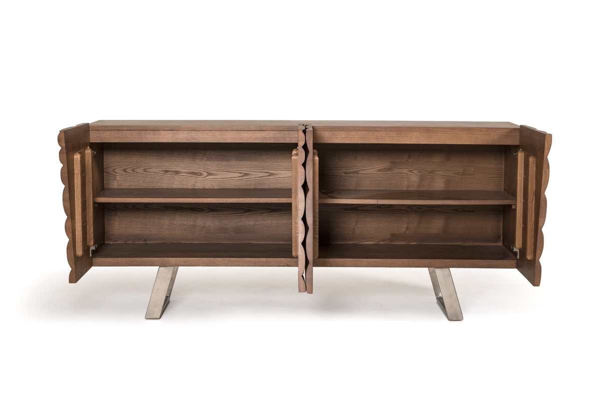 Modrest Finley Modern Walnut Buffet