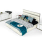 Nova Domus Francois Modern White & Stainless Steel Chest