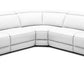 Modrest Frazier - Modern White Leather Sectional Sofa with Recliners