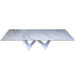 Modrest Fritz - Modern White Ceramic Dining Table