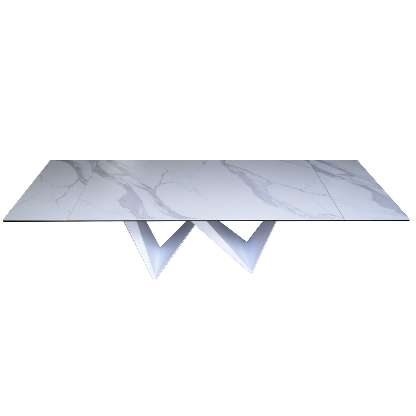 Modrest Fritz - Modern White Ceramic Dining Table