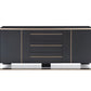 Nova Domus Cartier Modern Black & Rosegold Buffet