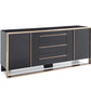 Nova Domus Cartier Modern Black & Rosegold Buffet