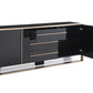 Nova Domus Cartier Modern Black & Rosegold Buffet