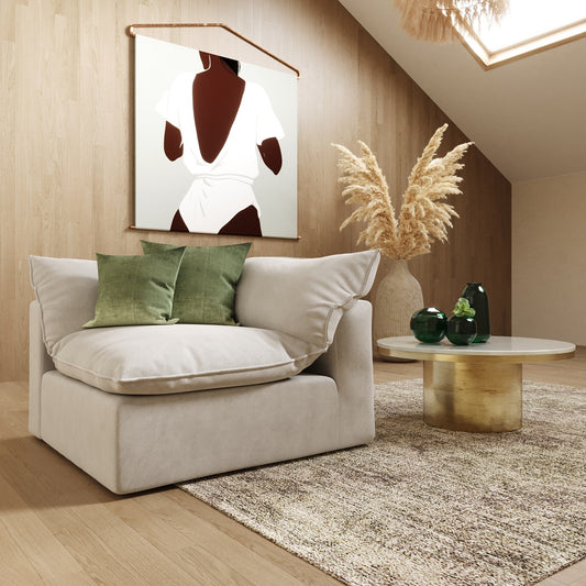 Divani Casa Garman - Modern Light Grey Corner