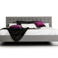 Modrest Gemma Modern Grey Leatherette Bed