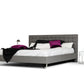 Modrest Gemma Modern Grey Leatherette Bed