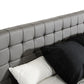 Modrest Gemma Modern Grey Leatherette Bed