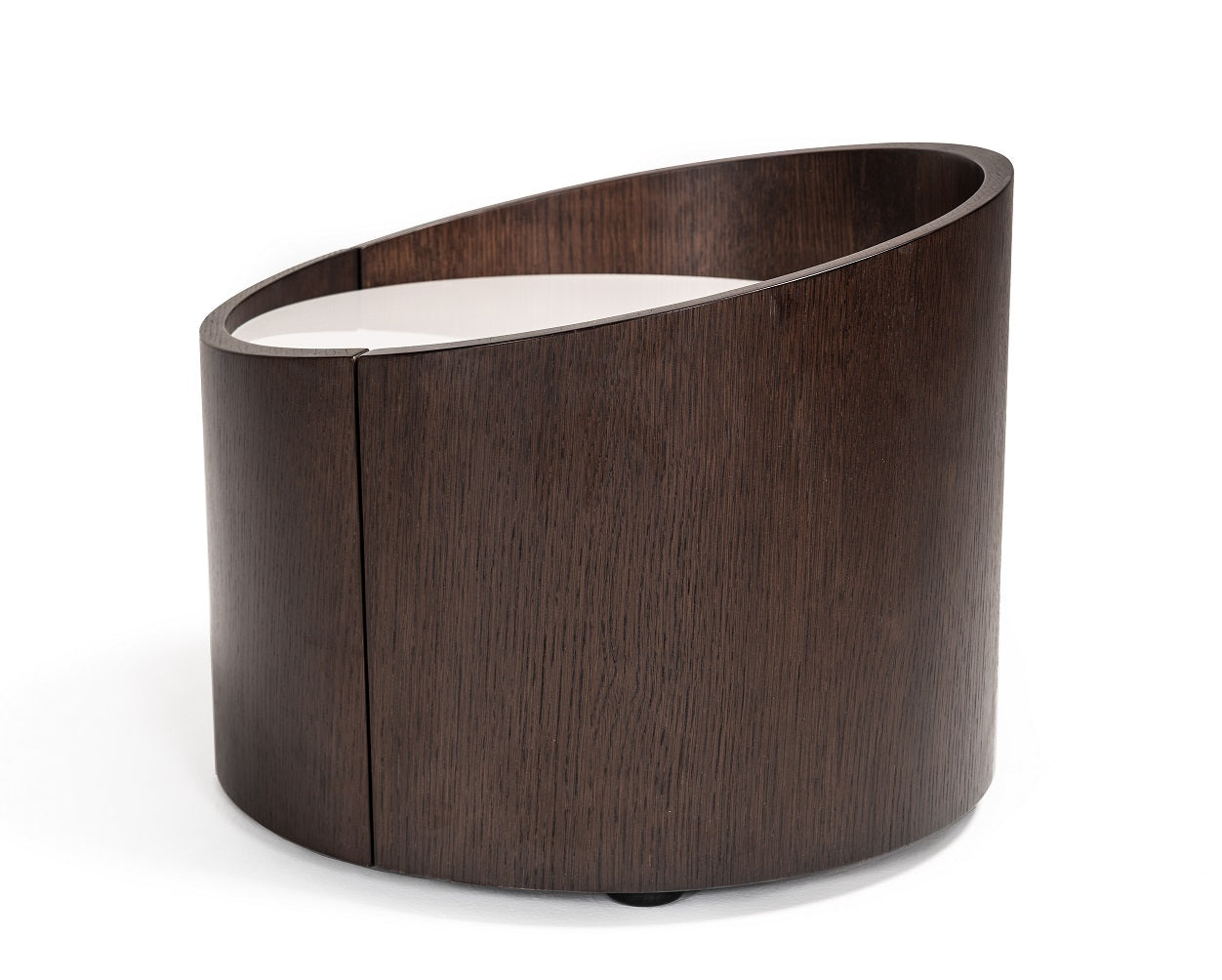 Modrest Gamma - Modern Brown Oak Nightstand