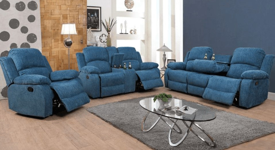 Denim Style Recliners (set of 3)