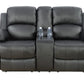 Black Faux Leather Recliners (set of 3)