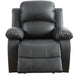 Black Faux Leather Recliners (set of 3)