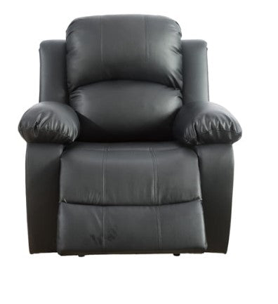 Black Faux Leather Recliners (set of 3)