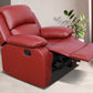 Red Faux Leather Recliners (set of 3)