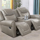 Grey Faux Leather Recliners (set of 3)