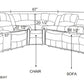 Faux Leather Sectional Brown