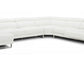 Divani Casa Hawkey - Contemporary White Full Leather U Shaped Left Facing Sectional Sofa