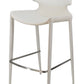 Modrest Hayes Modern White Eco-Leather Bar Stool (Set of 2)