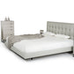 Modrest Hera Modern Grey Leatherette Bed