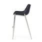 Modrest Hooper - Modern Black Eco-Leather Bar Stool (Set of 2)