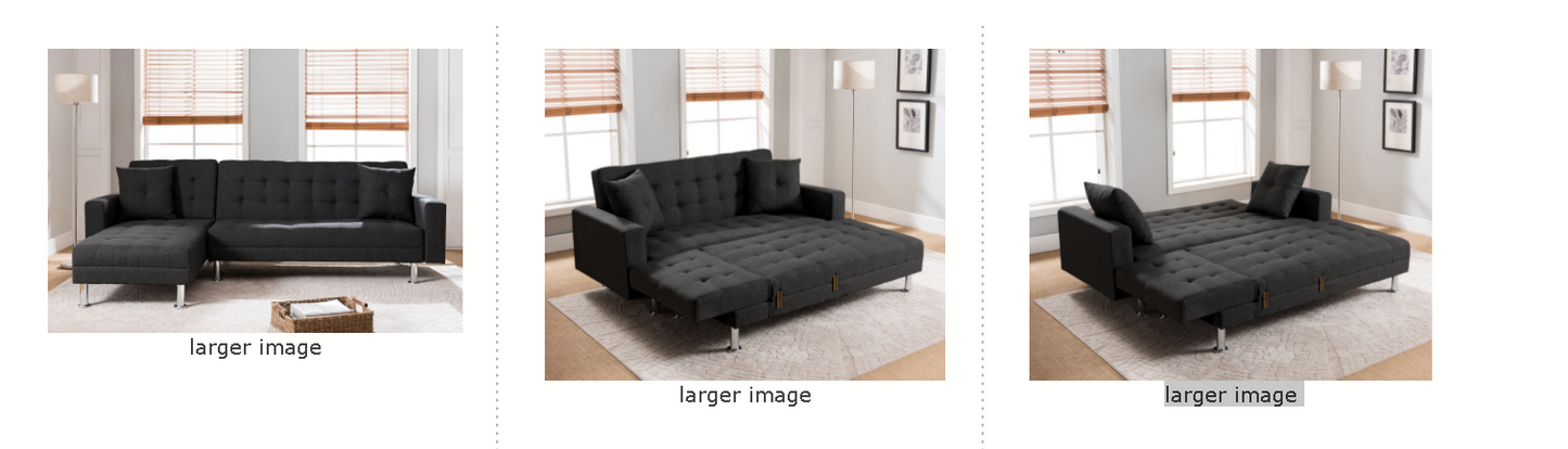 Convertible Sectional (4 styles available)