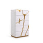 Modrest Aspen Modern White & Gold Chest