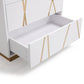 Modrest Nixa Modern White & Gold Chest