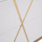 Modrest Nixa  Modern White & Gold Dresser