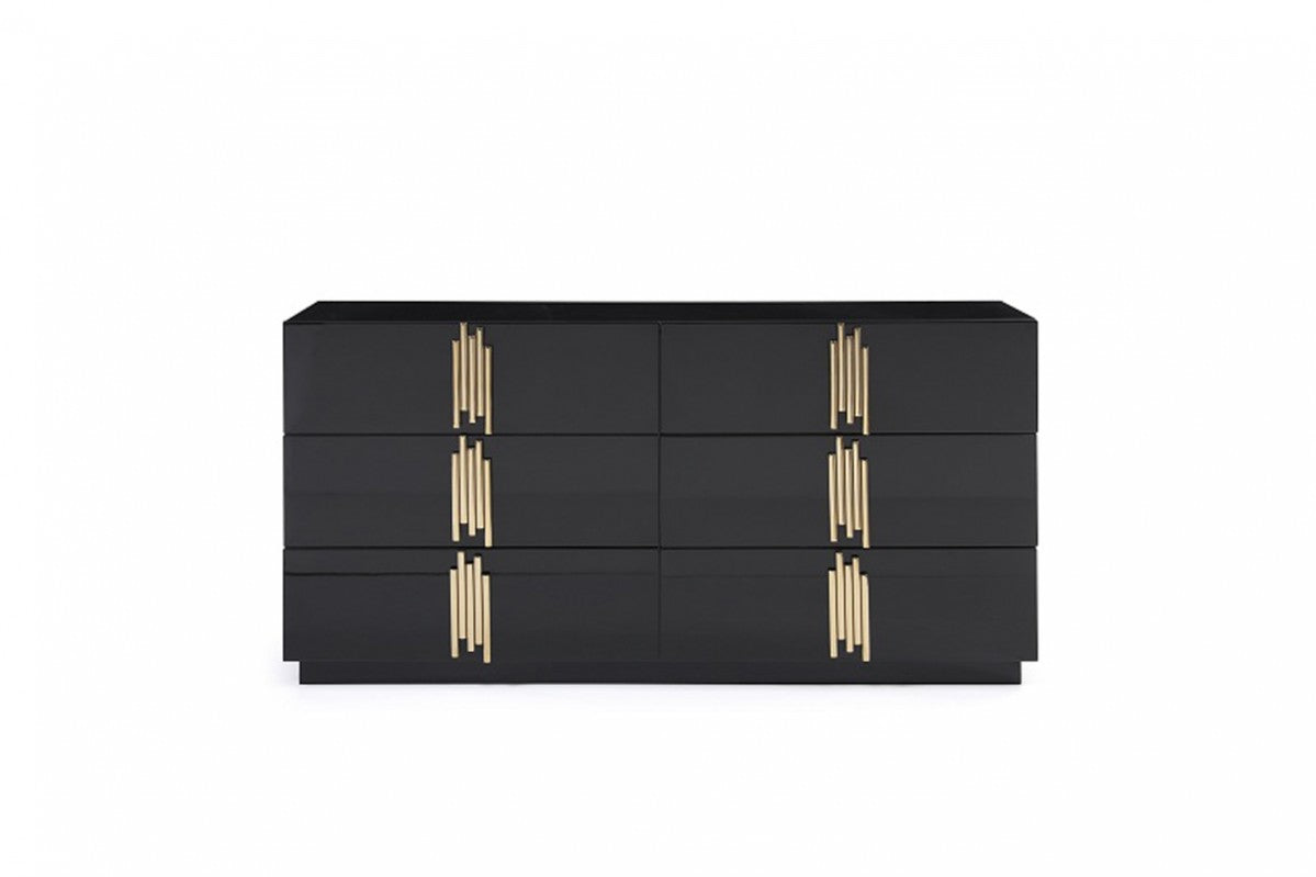 Modrest Token Modern Black & Gold Dresser