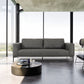 Divani Casa Jada - Modern Dark Grey Fabric Sofa