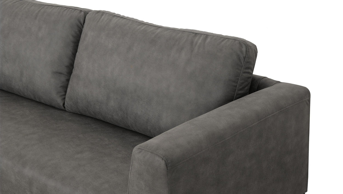 Divani Casa Jada - Modern Dark Grey Fabric Sofa