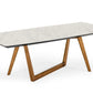 Modrest James - Contemporary Walnut & White Dining Table