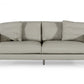 Divani Casa Janina - Modern Light Grey Leather Sofa