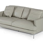 Divani Casa Janina - Modern Light Grey Leather Sofa